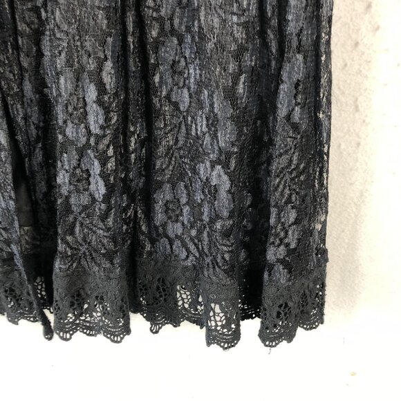 Scully Skirt Womens Small Lace Midi Floral Crochet Boho Whimsigoth Fairy Grunge - Picture 12 of 13